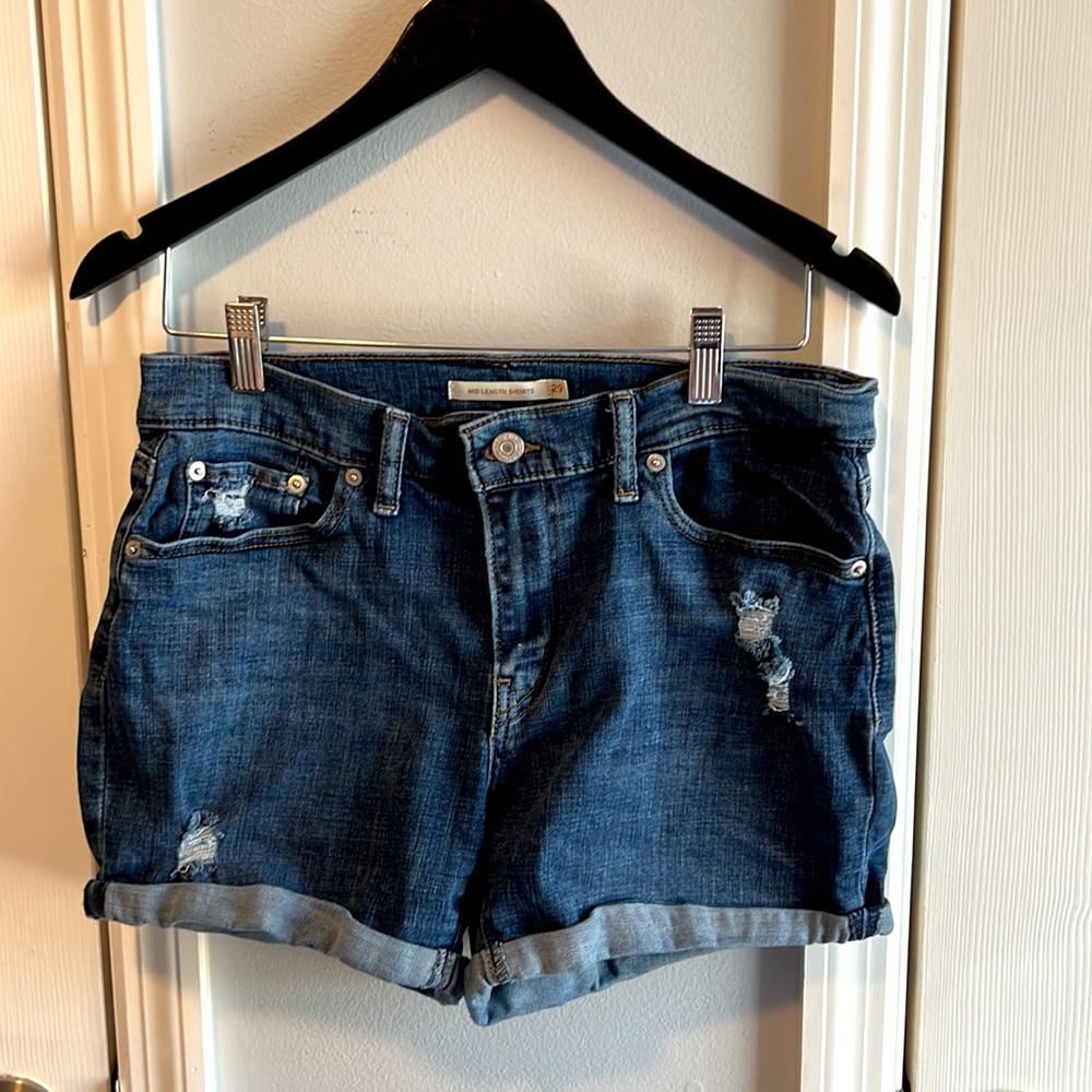 Denim shorts
